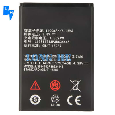 Mobile Phone Battery 1400mAh RECHARGABLE For ZTE Blade L110 A112 V815W Li3814T43P3h634445