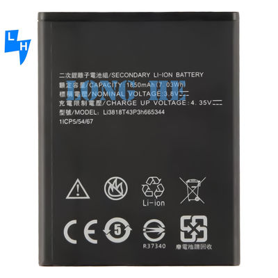 1400mAh Mobile Phone Battery for ZTE Blade Q Pro GF3 T320 A5S Li3818T43P3h665344