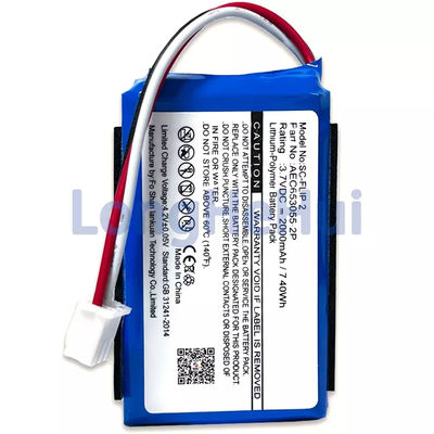 2000mAh RECHARGABLE Replacement Speaker Battery for JBL-Flip 2 2013 3.7V AEC653055-2P