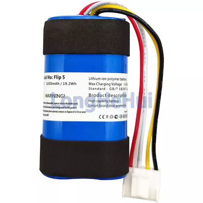 Rechargeable Li-polymer 1INR 19/66-2 ID1060-B Speaker Battery for JBL-Flip 5 3.7V 5200mah