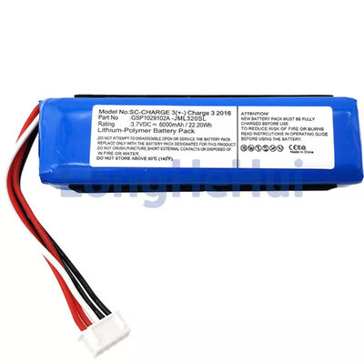 Replacement GSP1029102A Speaker Battery for JBL-Charger 3 2016 3.7V JML320SL JML330SL
