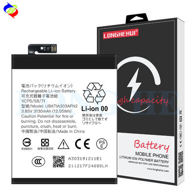 Mobile Phone Rechargeable Battery 3130mAh Capacity UBATIA303AFN2 for Sharp Zero 2