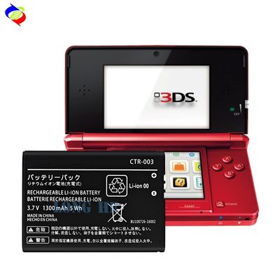Nintendo 3DS CTR-003 Li-ion Rechargeable Battery Pack Replacement 1300mAh 3.7V Black