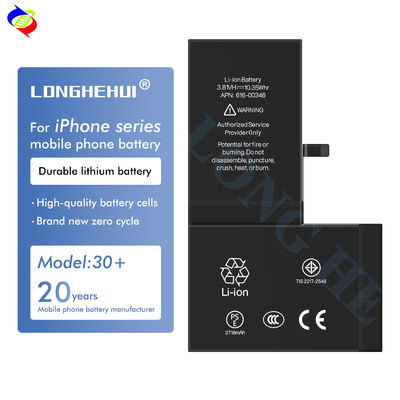 Black Mobile Phone Battery for iPhone 5 5s 6 6s 6plus 6splus 7p 8 Plus X XR XS Max 100% Life